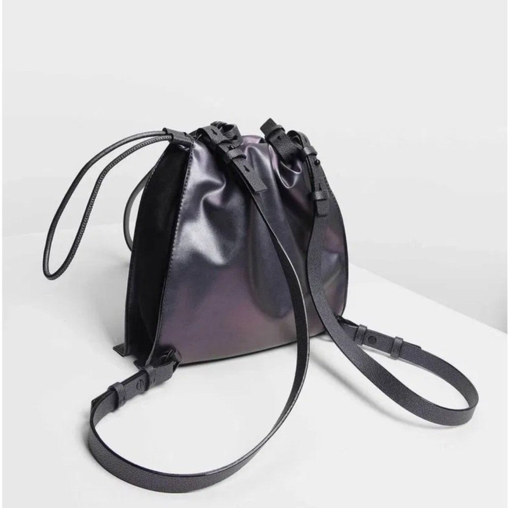 Charles & Keith Dark Leather Bag